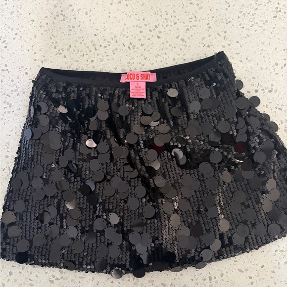Coco And Shay Dresses & Skirts - Coco & Shay Black Sequin Mini Skirt